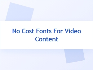 Unlock Free Fonts for Your Video Projects